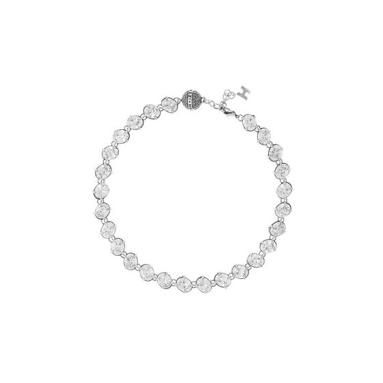 Colar Riviera Zirconia Oval Exclusive Prata Boho